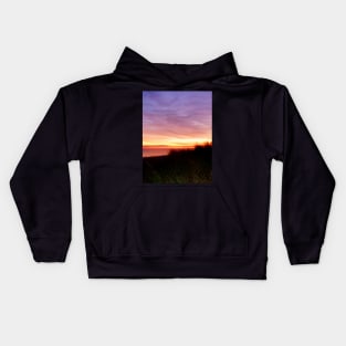 Lonely Beach at Sunrise Norfolk VA Kids Hoodie